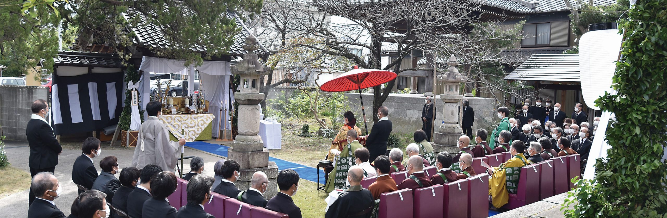 愛知・FUNE、真宗式“野辺送り”を再現した「火屋葬」