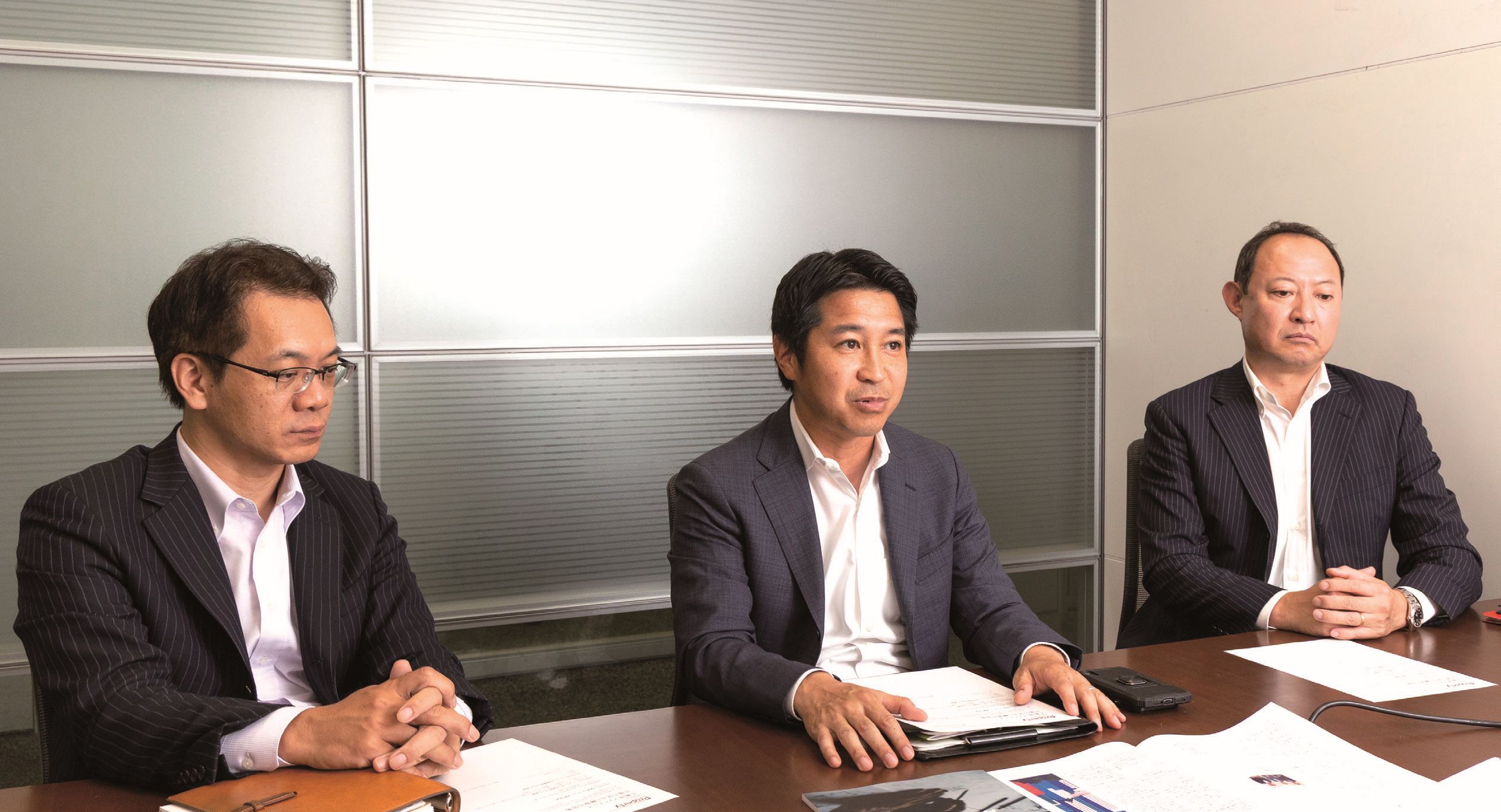 三井住友銀行の山内一也氏、田村公幸氏、春日典良氏